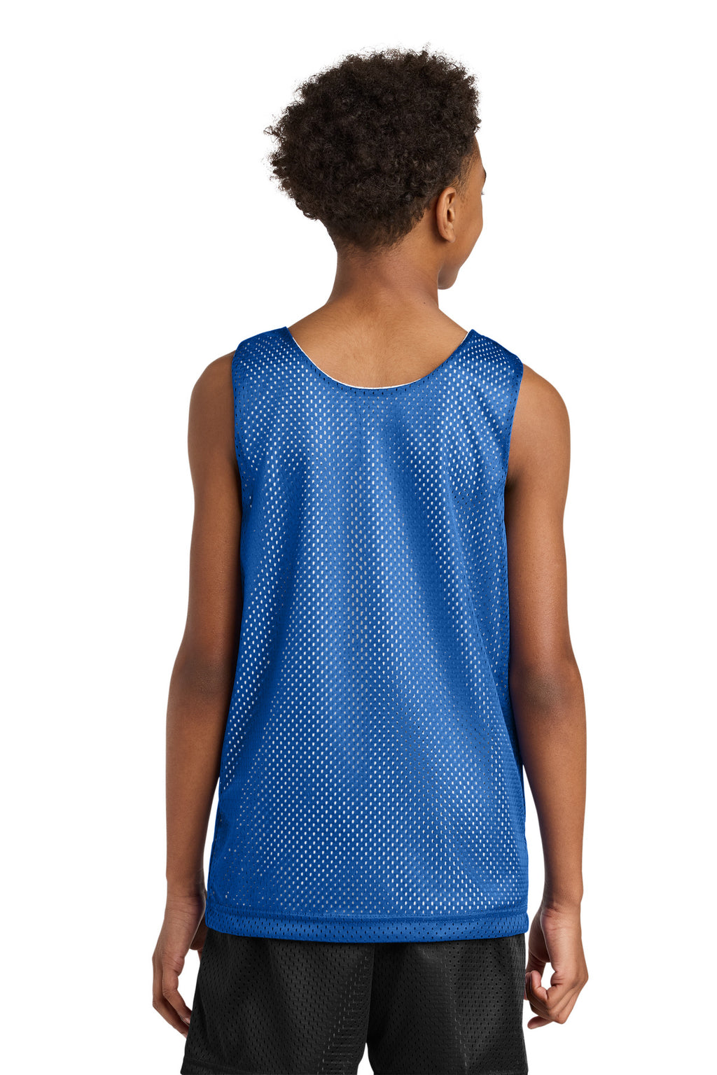 A4 Sprint Youth Reversible Mesh Tank A4N2206 - Royal/ White - back