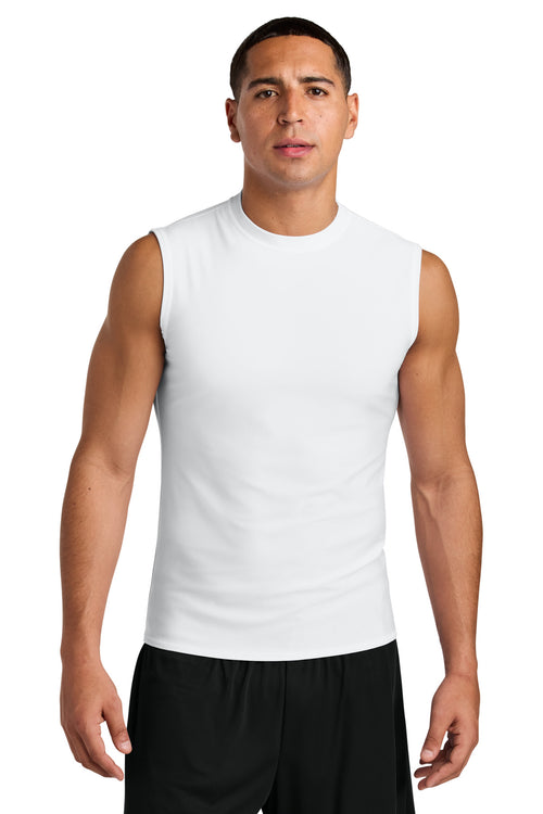 A4 Compression Muscle Tee A4N2306 - White - front