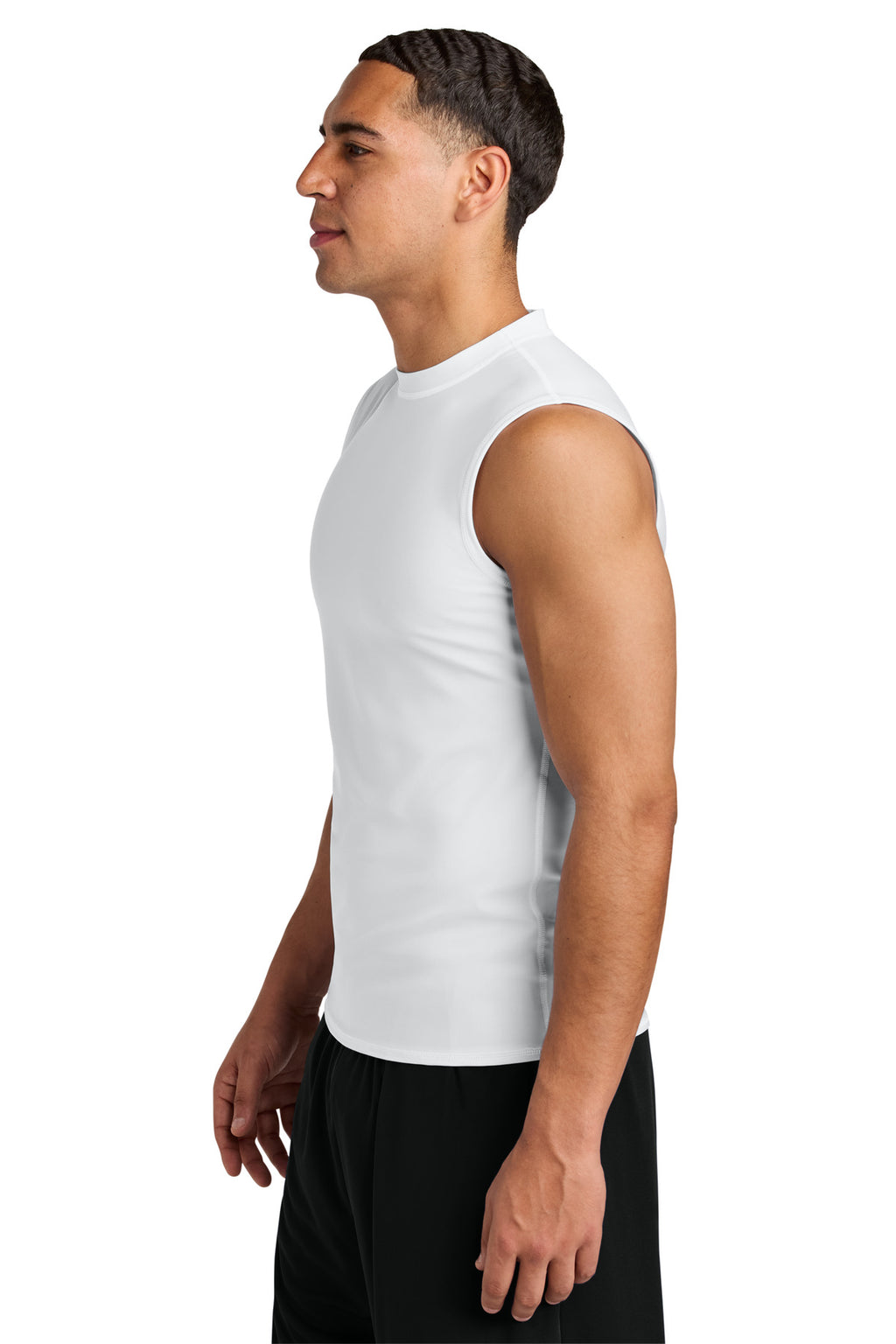 A4 Compression Muscle Tee A4N2306 - White - side