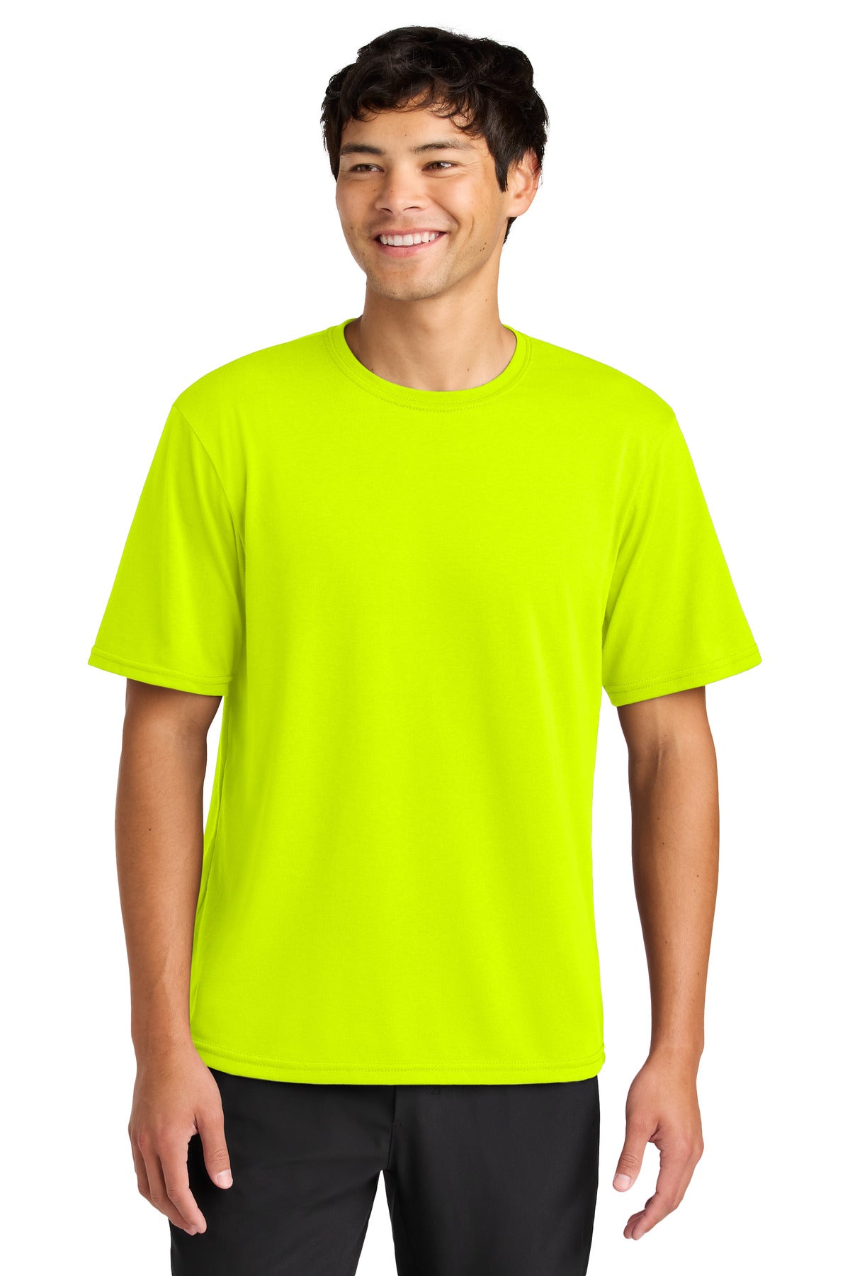 A4 Softek Short Sleeve Tee A4N3013 - Safety Yellow - front