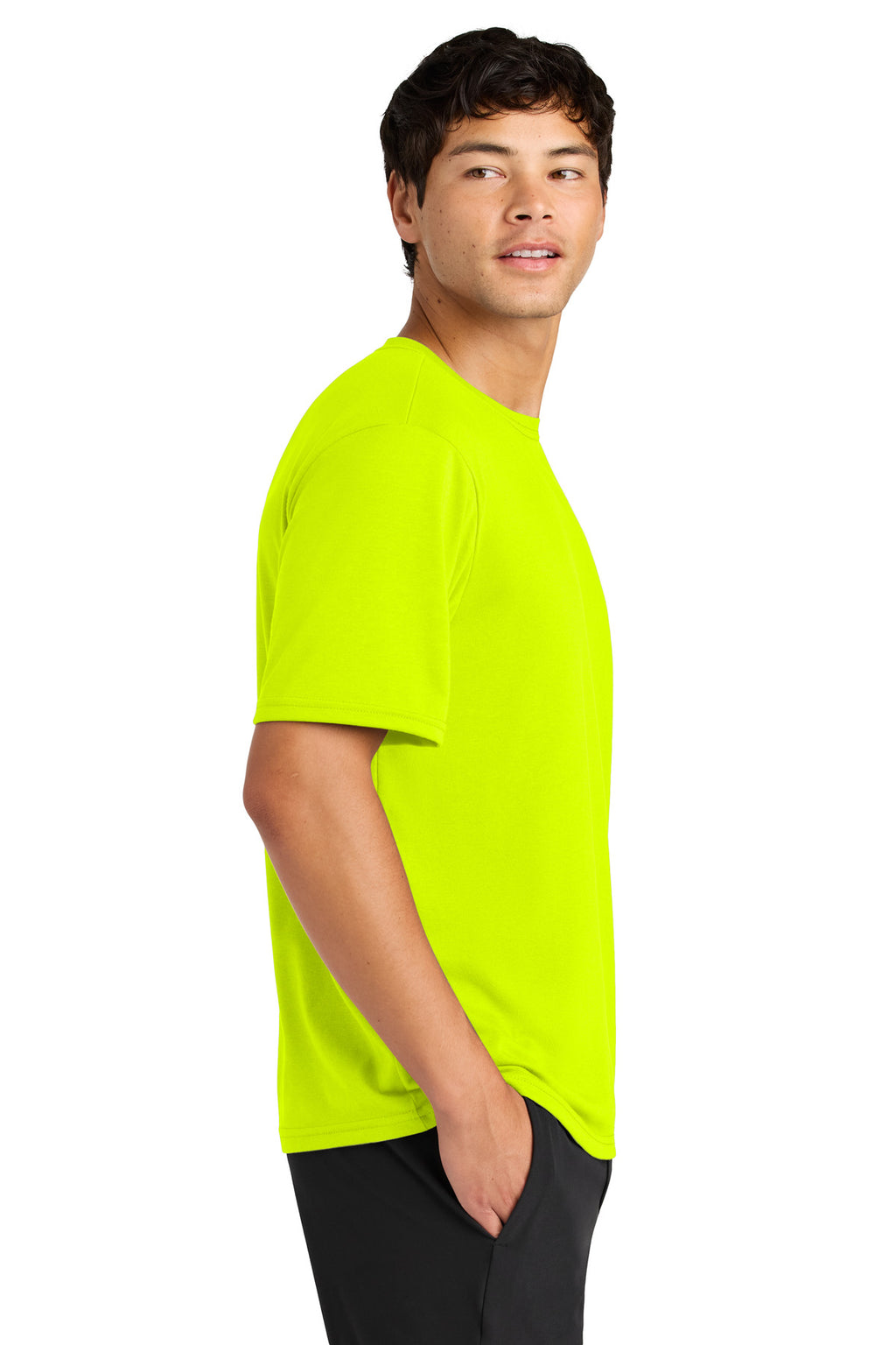 A4 Softek Short Sleeve Tee A4N3013 - Safety Yellow - side