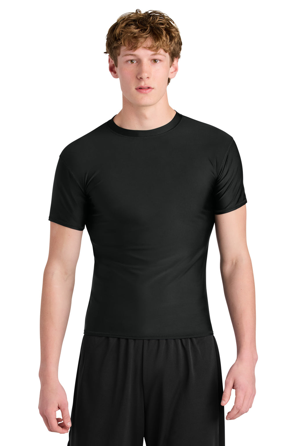 A4 Compression Short Sleeve Tee A4N3130 - Black - front