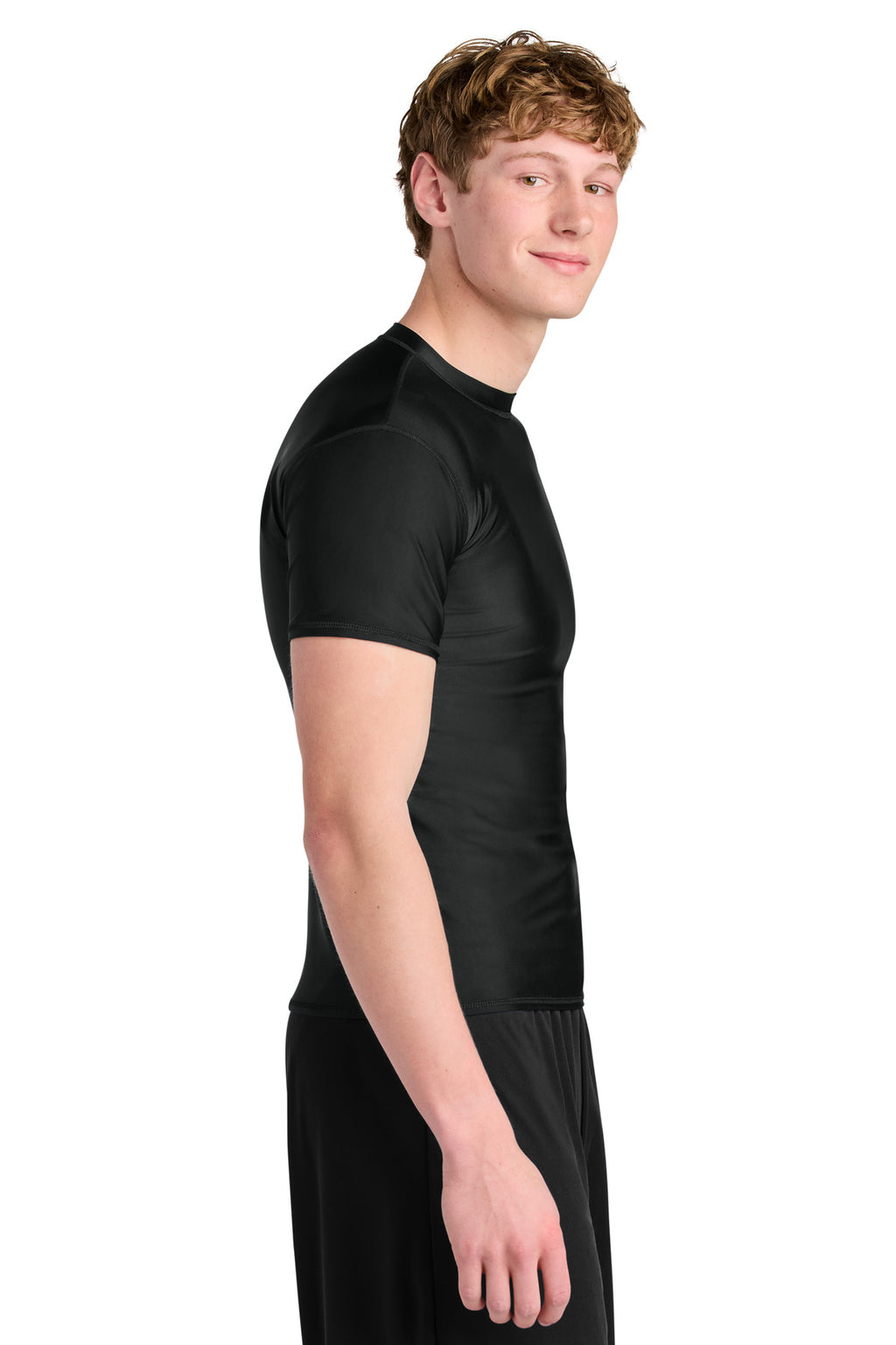 A4 Compression Short Sleeve Tee A4N3130 - Black - side