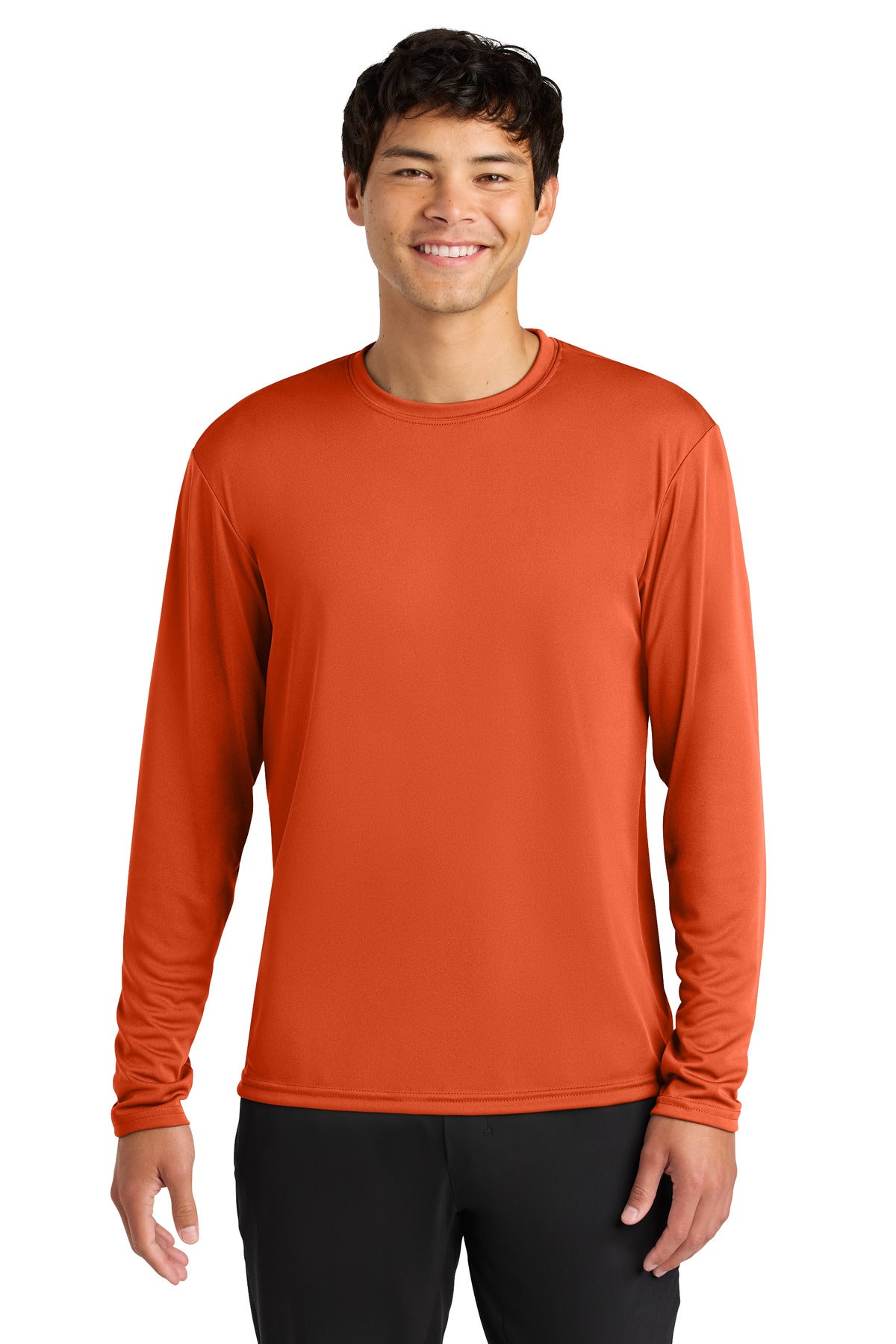 A4 Cooling Performance Long Sleeve Tee A4N3165 - Athletic Orange - front