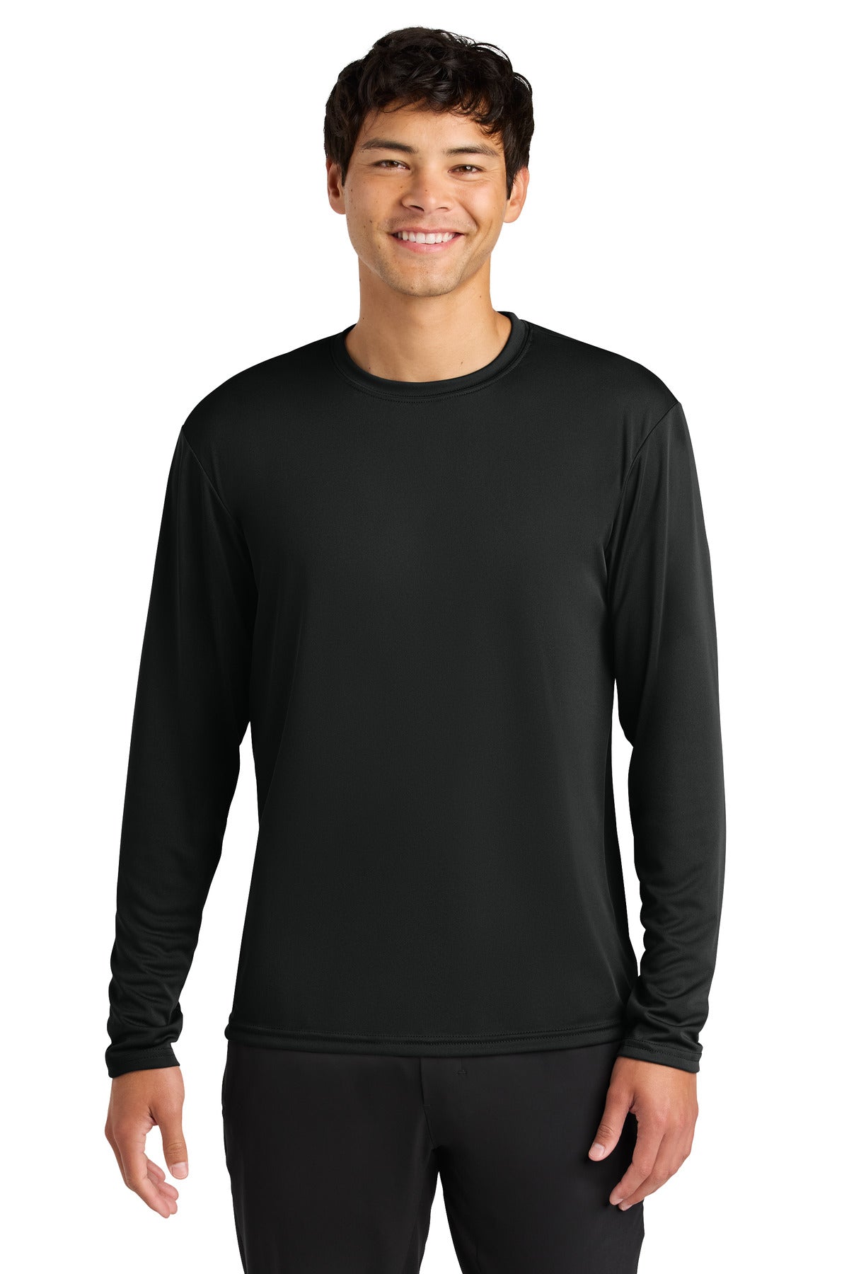 A4 Cooling Performance Long Sleeve Tee A4N3165 - Black - front