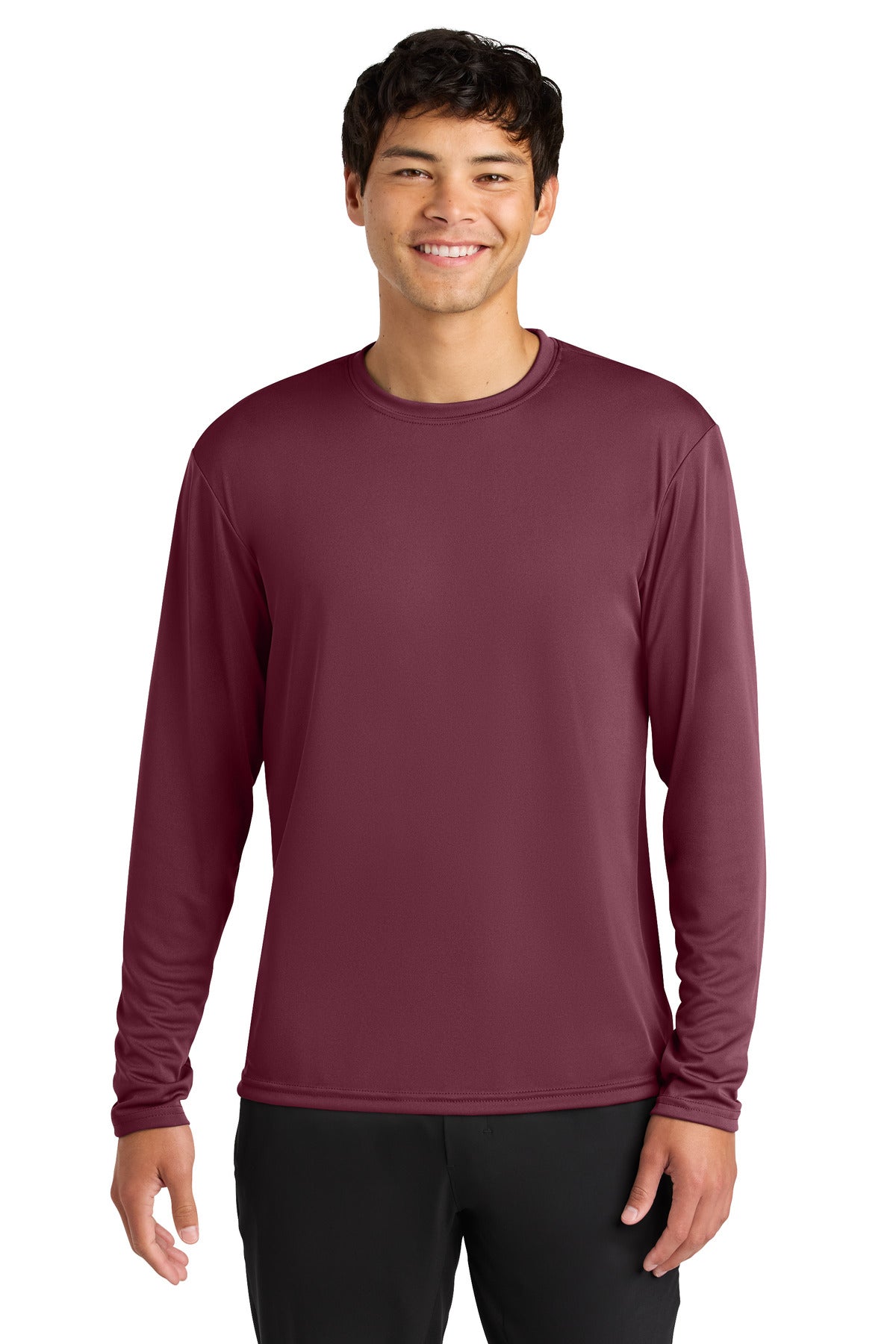 A4 Cooling Performance Long Sleeve Tee A4N3165 - Cardinal - front