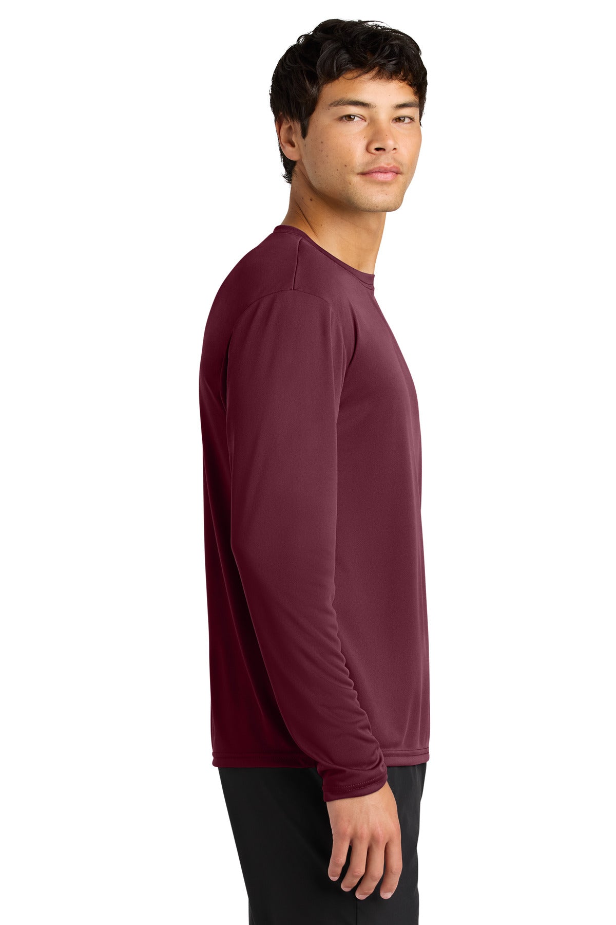 A4 Cooling Performance Long Sleeve Tee A4N3165 - Cardinal - side