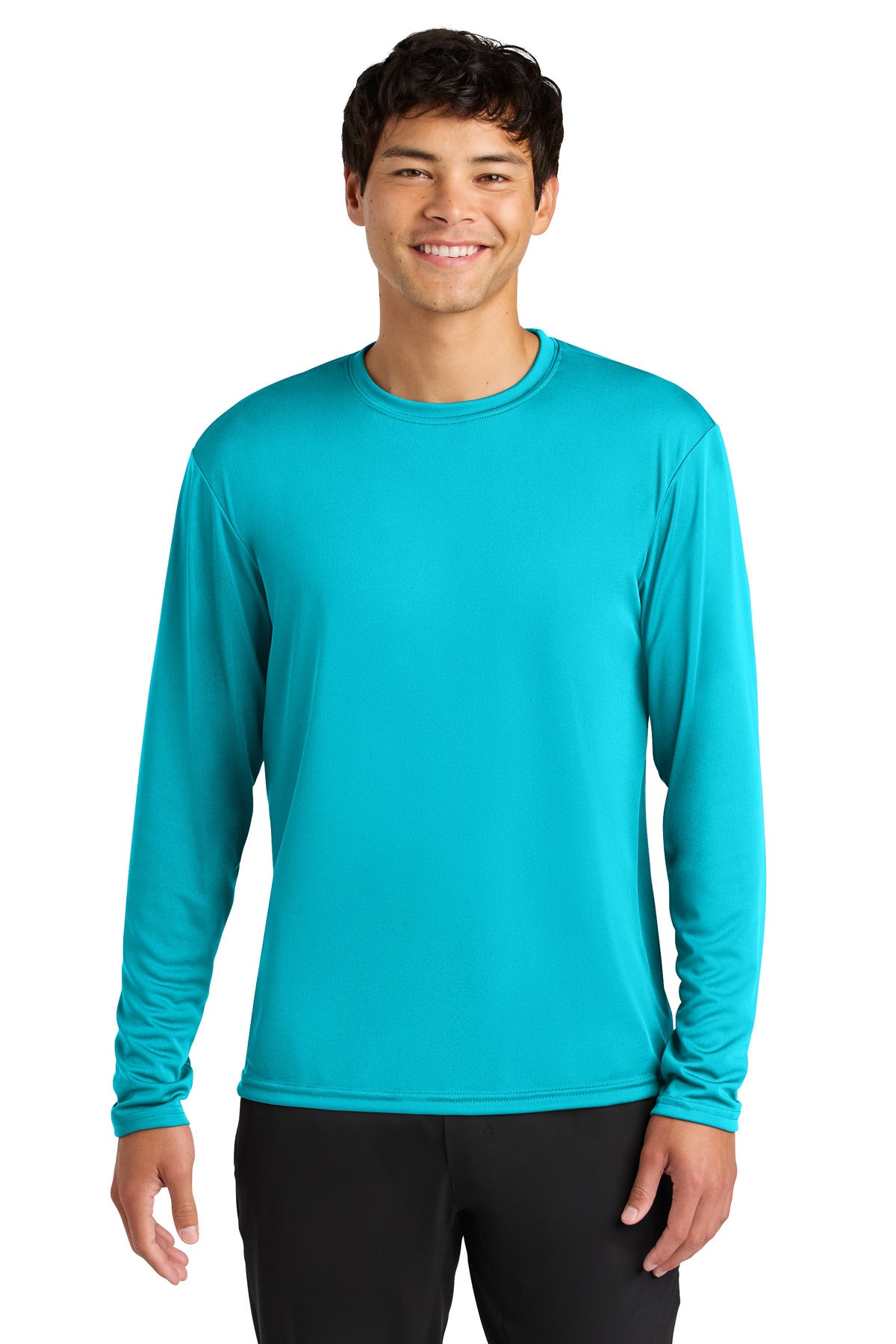 A4 Cooling Performance Long Sleeve Tee A4N3165 - Electric Blue - front