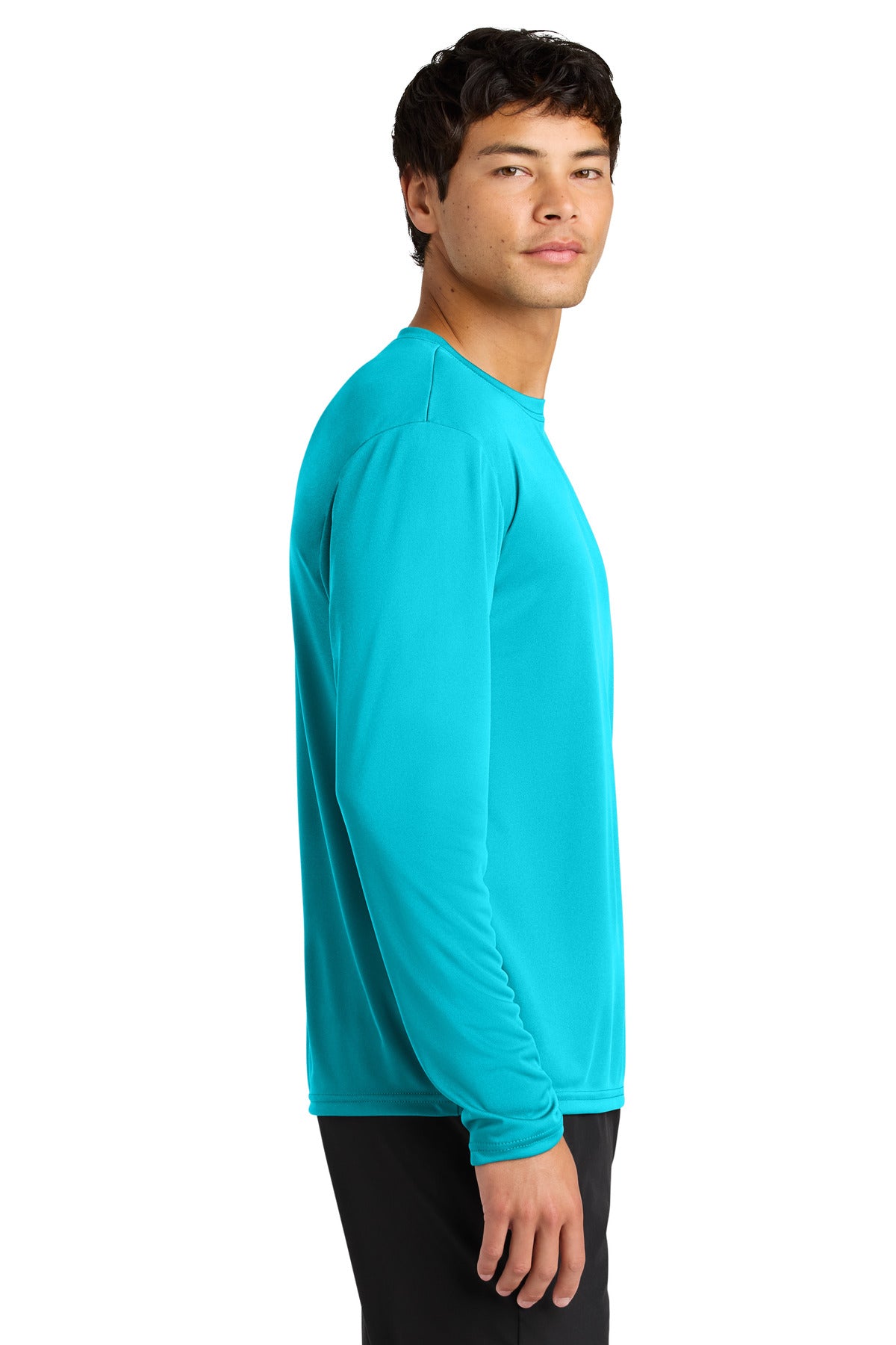 A4 Cooling Performance Long Sleeve Tee A4N3165 - Electric Blue - side