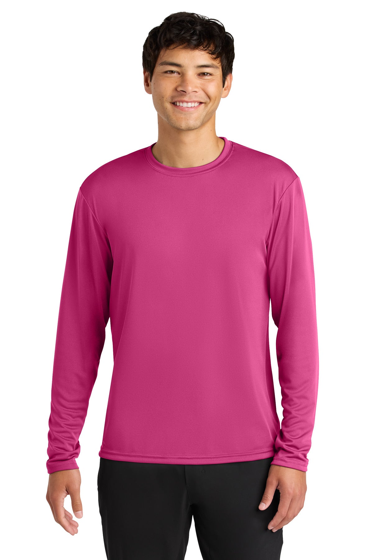 A4 Cooling Performance Long Sleeve Tee A4N3165 - Fuchsia - front