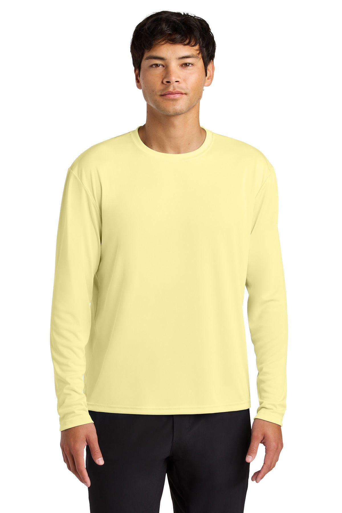 A4 Cooling Performance Long Sleeve Tee A4N3165 - Light Yellow - front