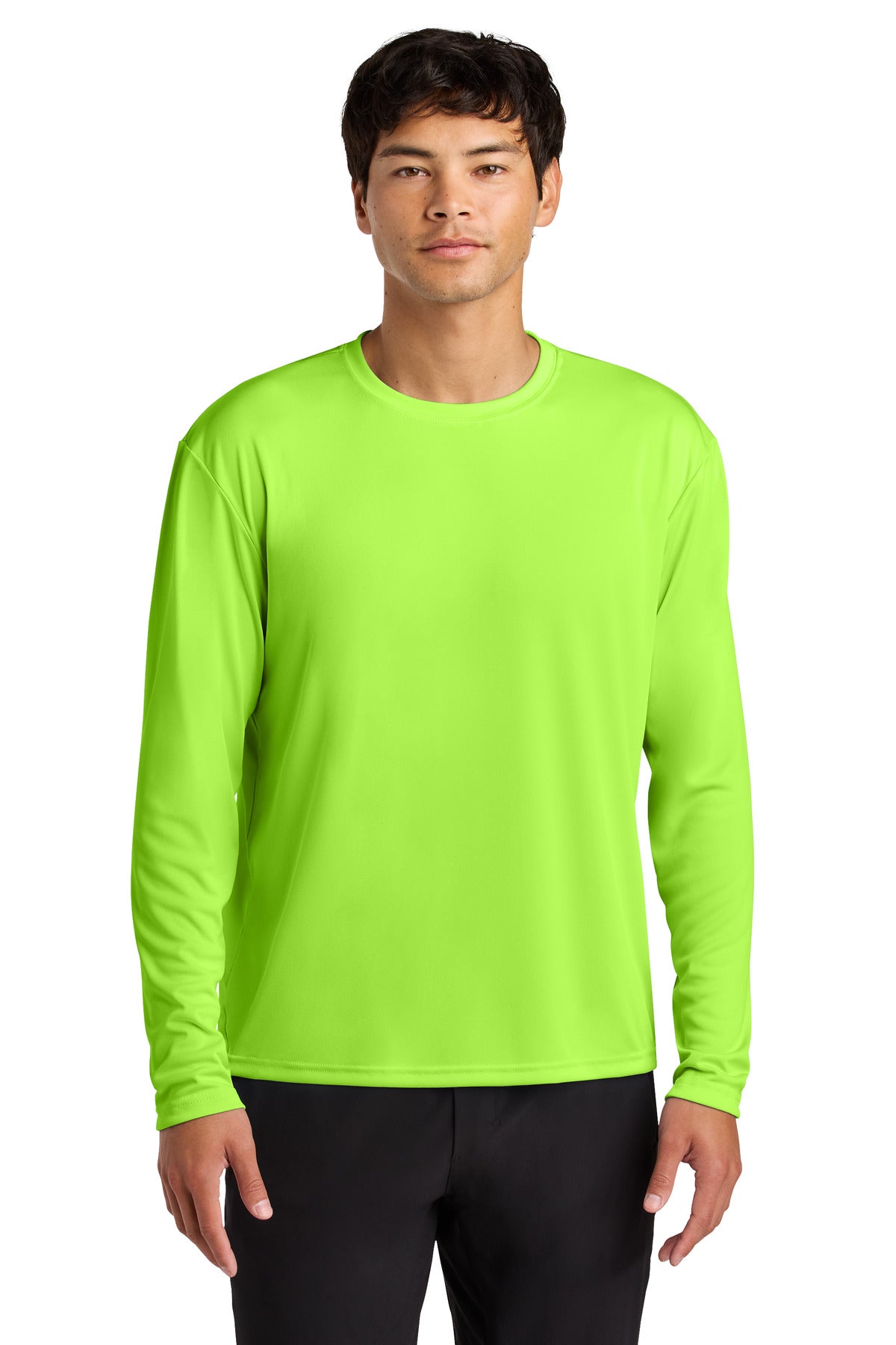 A4 Cooling Performance Long Sleeve Tee A4N3165 - Lime - front