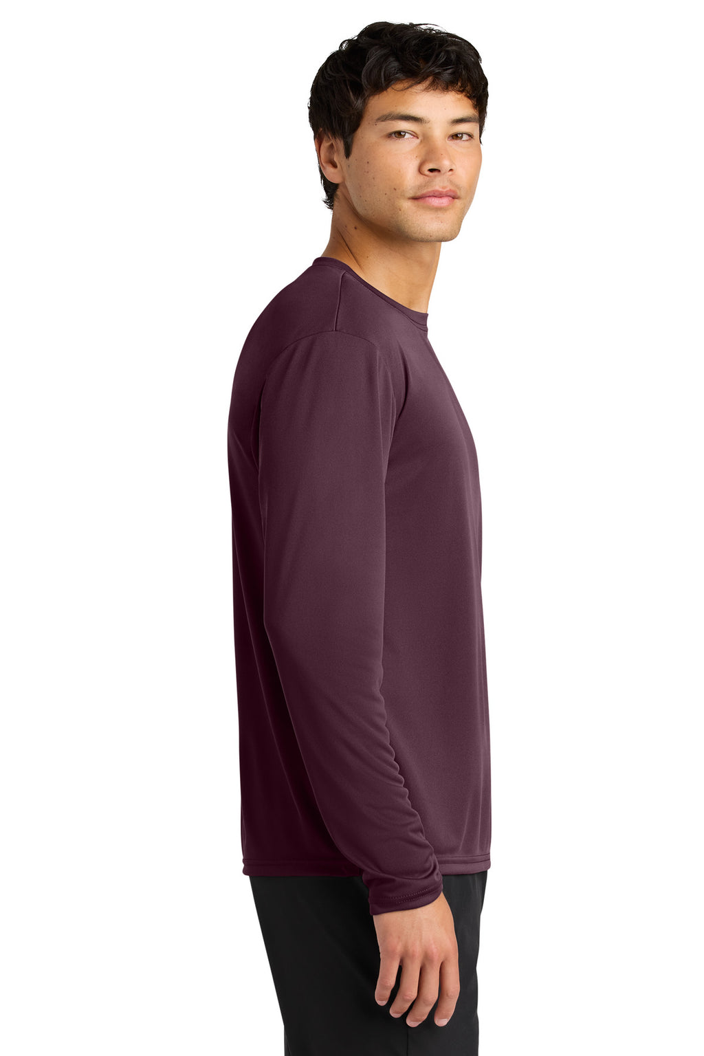 A4 Cooling Performance Long Sleeve Tee A4N3165 - Maroon - side