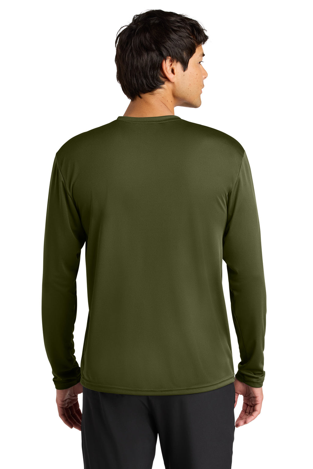 A4 Cooling Performance Long Sleeve Tee A4N3165 - Military Green - back