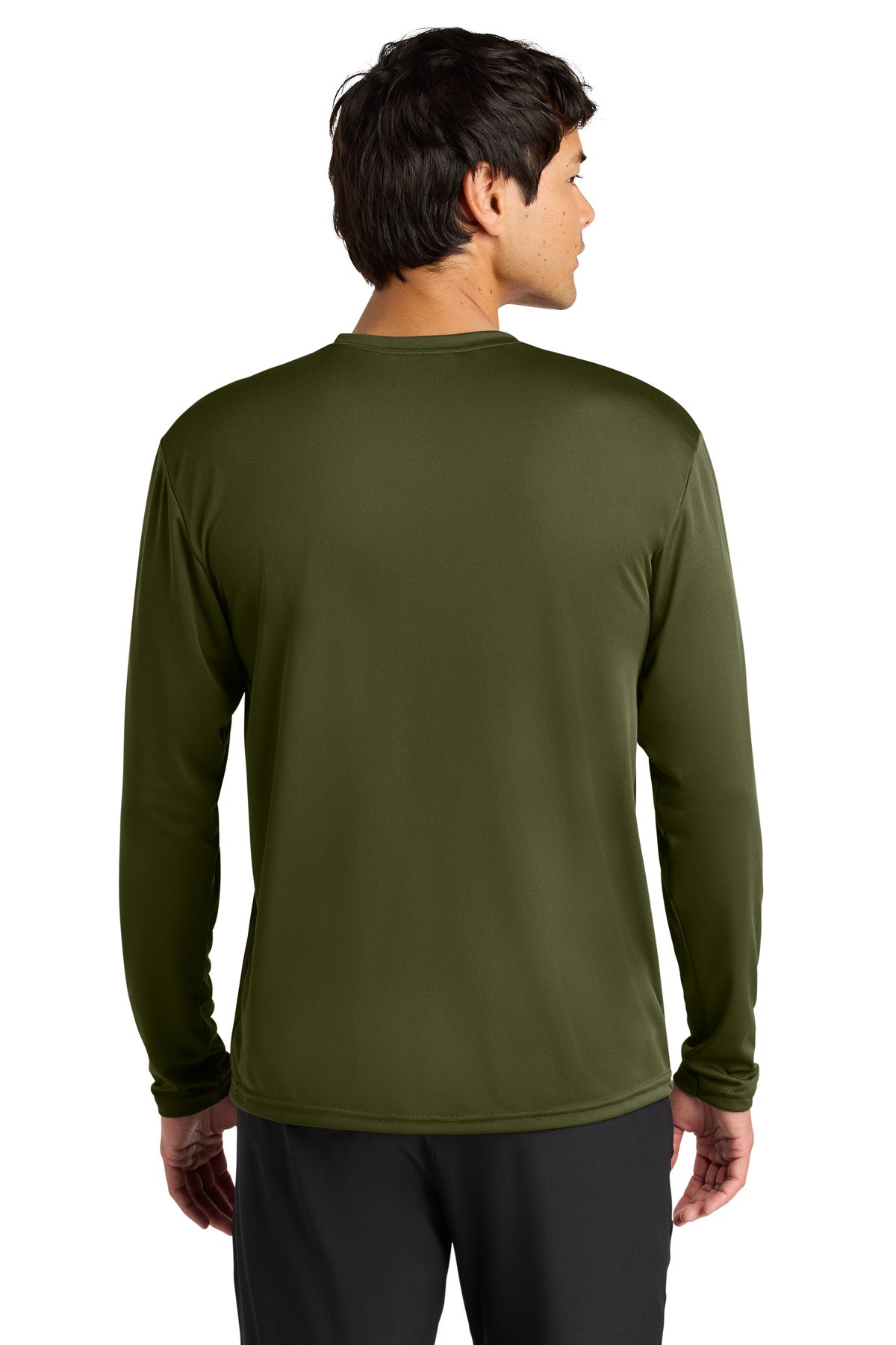 A4 Cooling Performance Long Sleeve Tee A4N3165 - Military Green - back