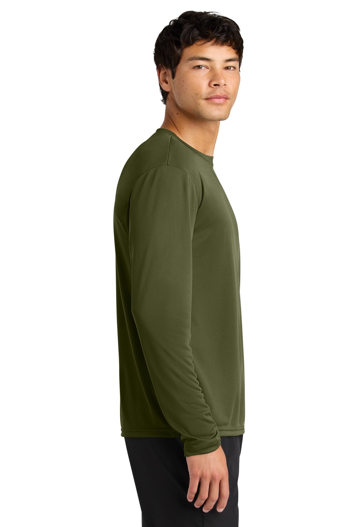 A4 Cooling Performance Long Sleeve Tee A4N3165 - Military Green - side