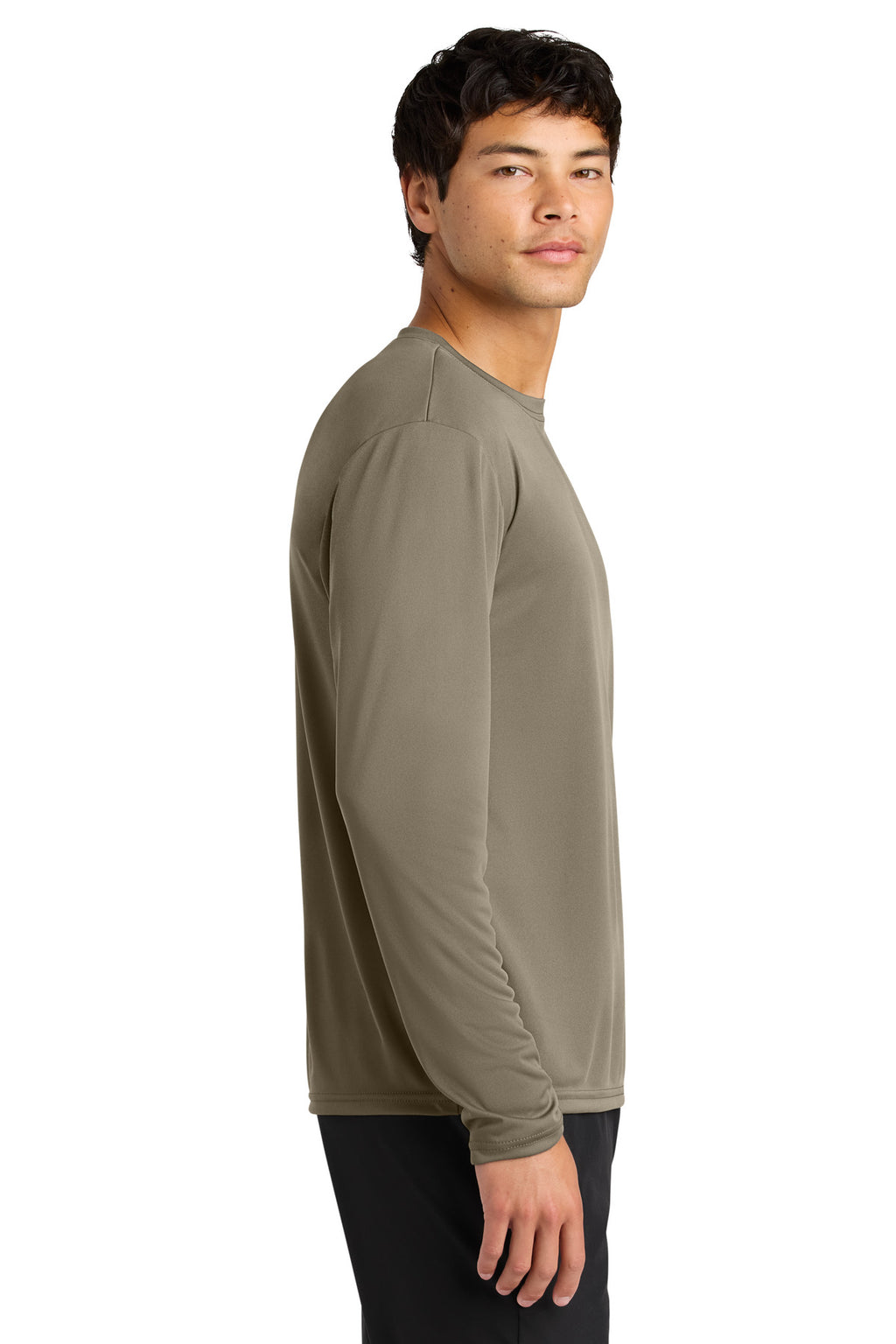 A4 Cooling Performance Long Sleeve Tee A4N3165 - Olive - side