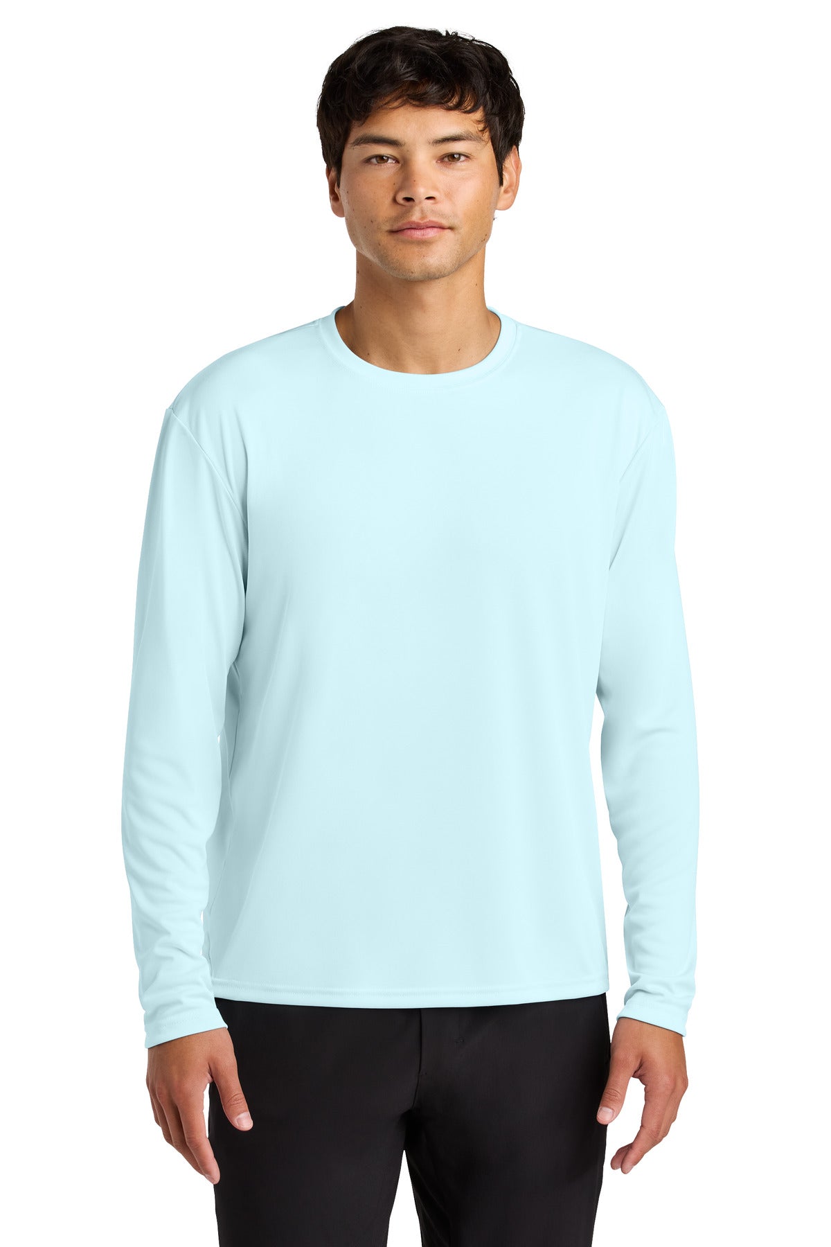 A4 Cooling Performance Long Sleeve Tee A4N3165 - Pastel Blue - front