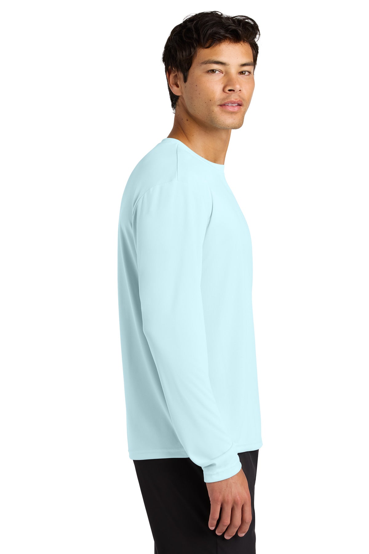 A4 Cooling Performance Long Sleeve Tee A4N3165 - Pastel Blue - side