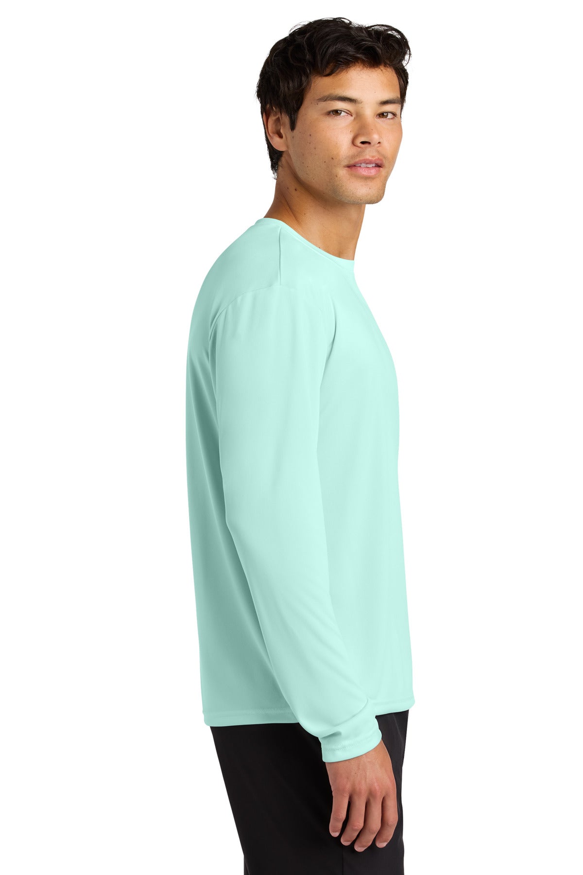 A4 Cooling Performance Long Sleeve Tee A4N3165 - Pastel Mint - side