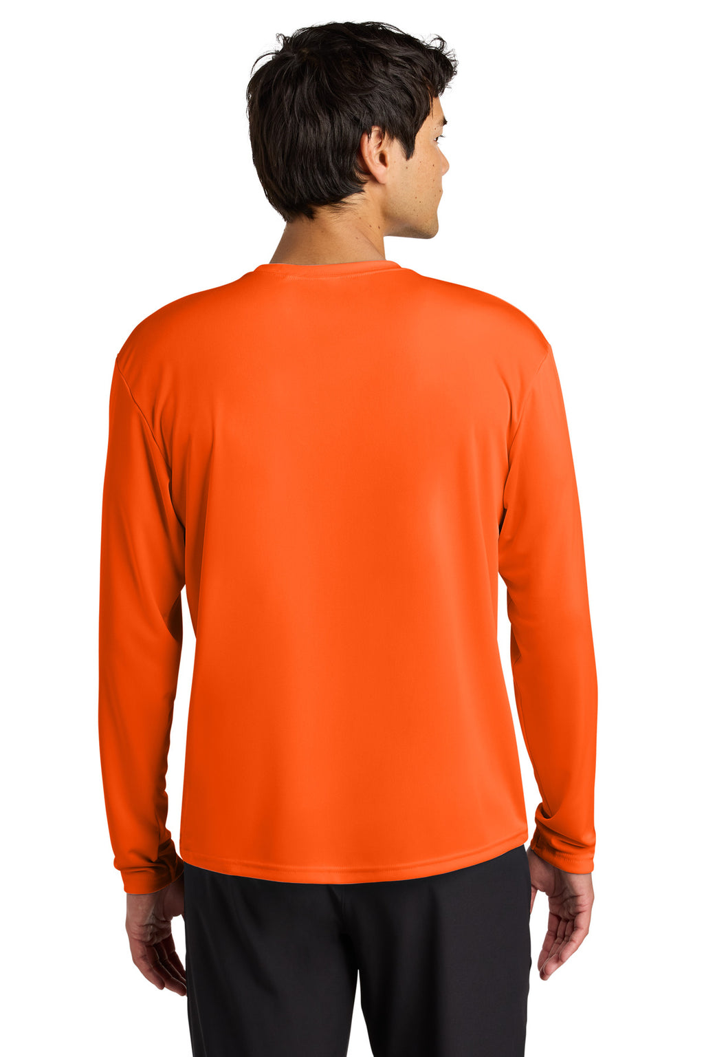 A4 Cooling Performance Long Sleeve Tee A4N3165 - Safety Orange - back