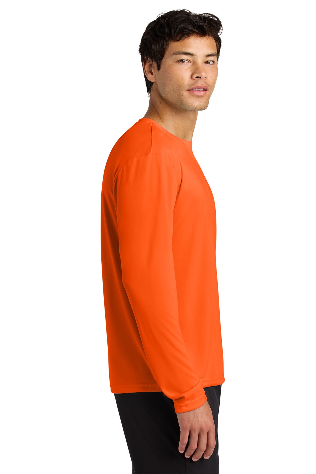 A4 Cooling Performance Long Sleeve Tee A4N3165 - Safety Orange - side