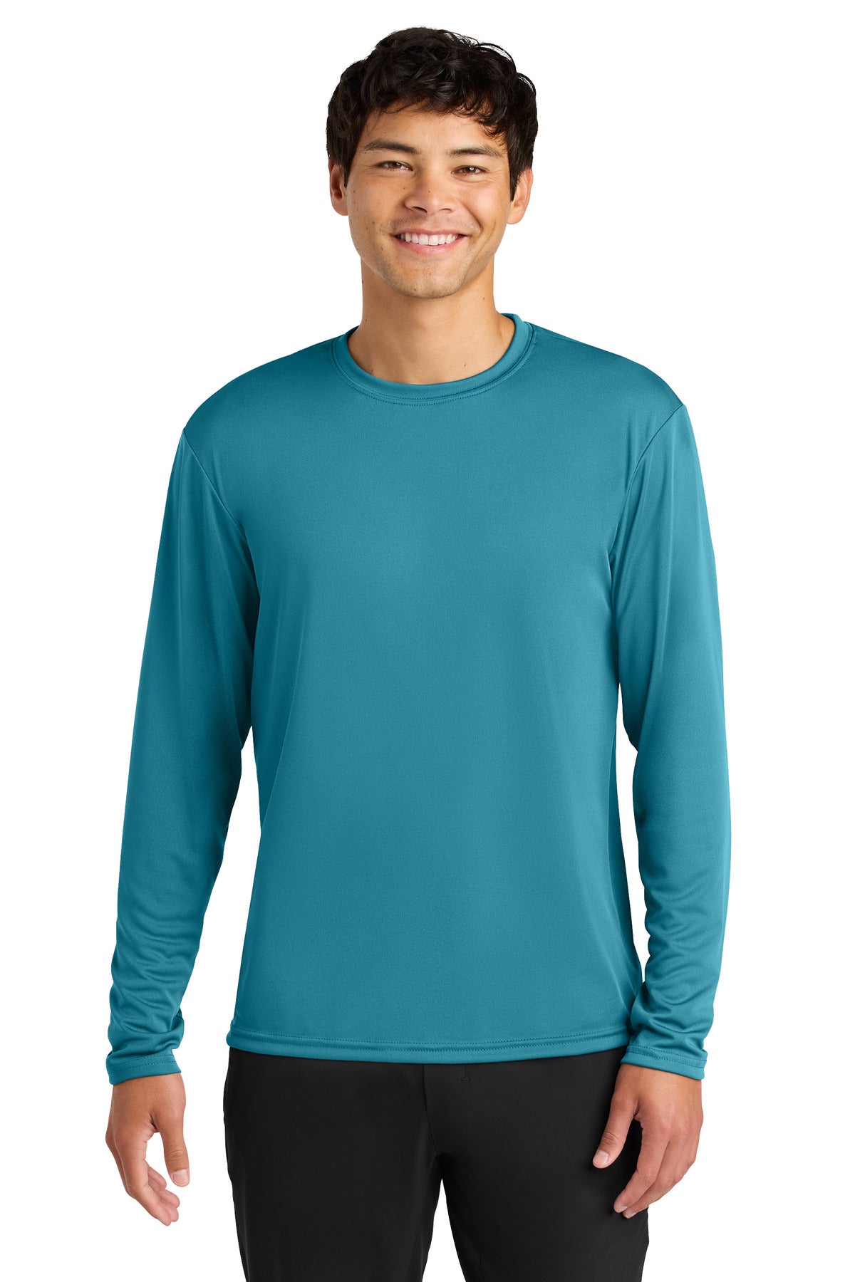 A4 Cooling Performance Long Sleeve Tee A4N3165 - Teal - front