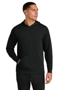A4 Softek Long Sleeve Hooded Tee A4N3528 - Black - front