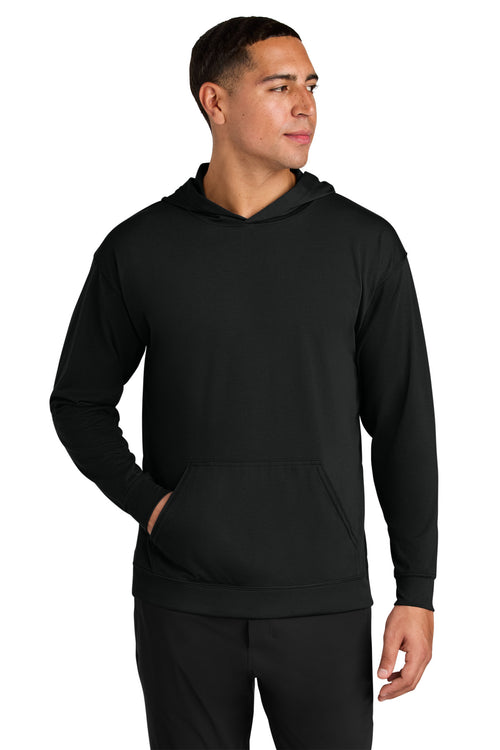 A4 Softek Long Sleeve Hooded Tee A4N3528 - Black - front
