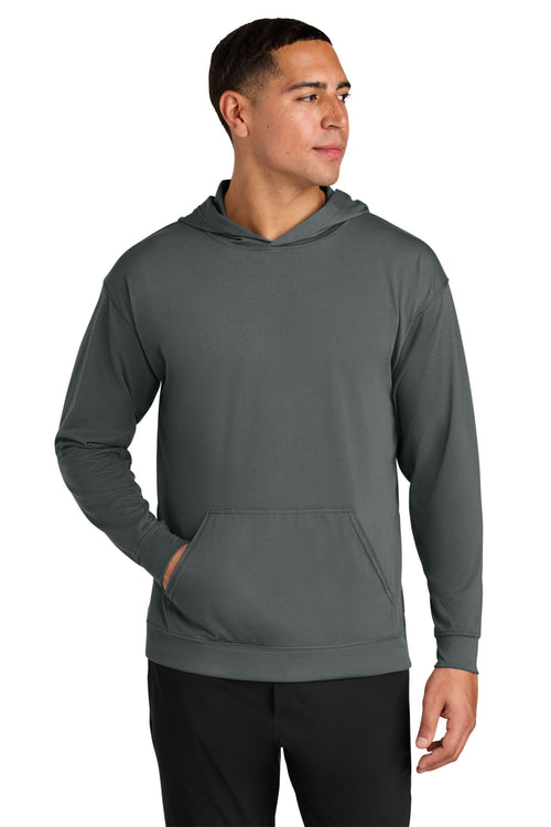 A4 Softek Long Sleeve Hooded Tee A4N3528 - Graphite - front