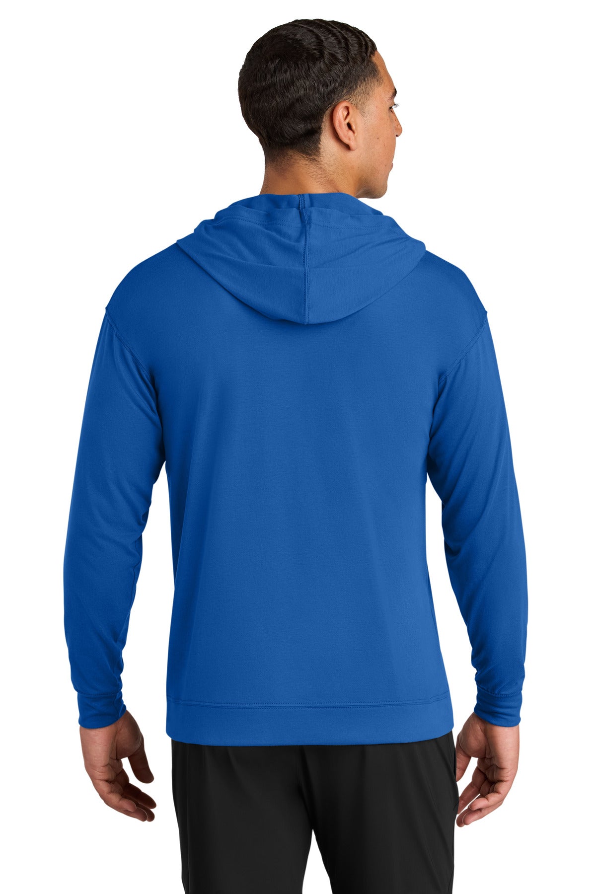 A4 Softek Long Sleeve Hooded Tee A4N3528 - Royal - back