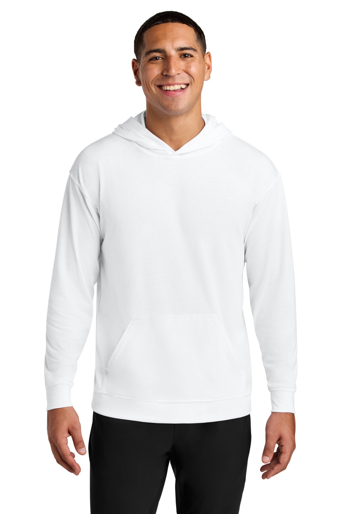 A4 Softek Long Sleeve Hooded Tee A4N3528 - White - front