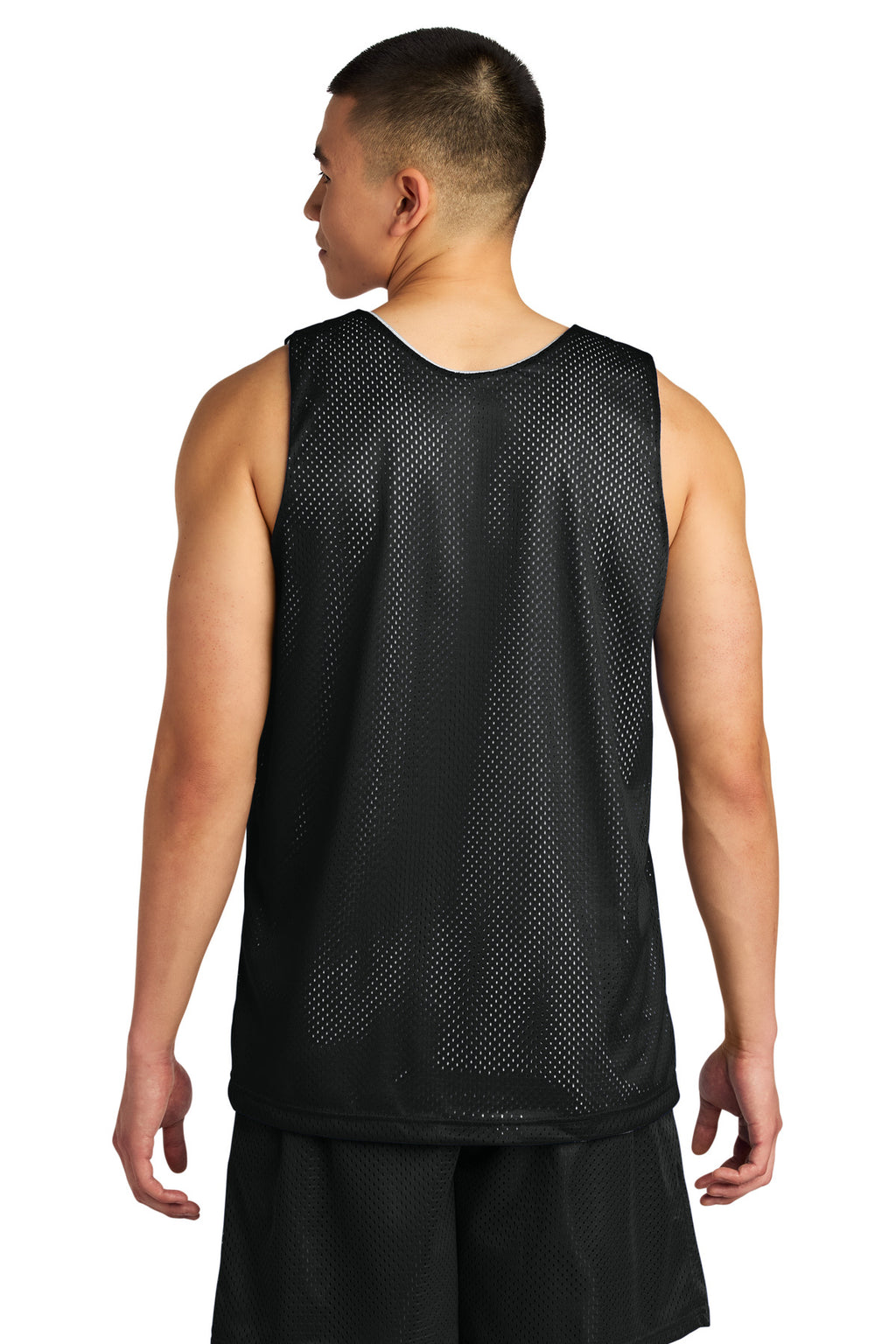 A4 Sprint Reversible Mesh Tank A4NF1270 - Black/ White - back