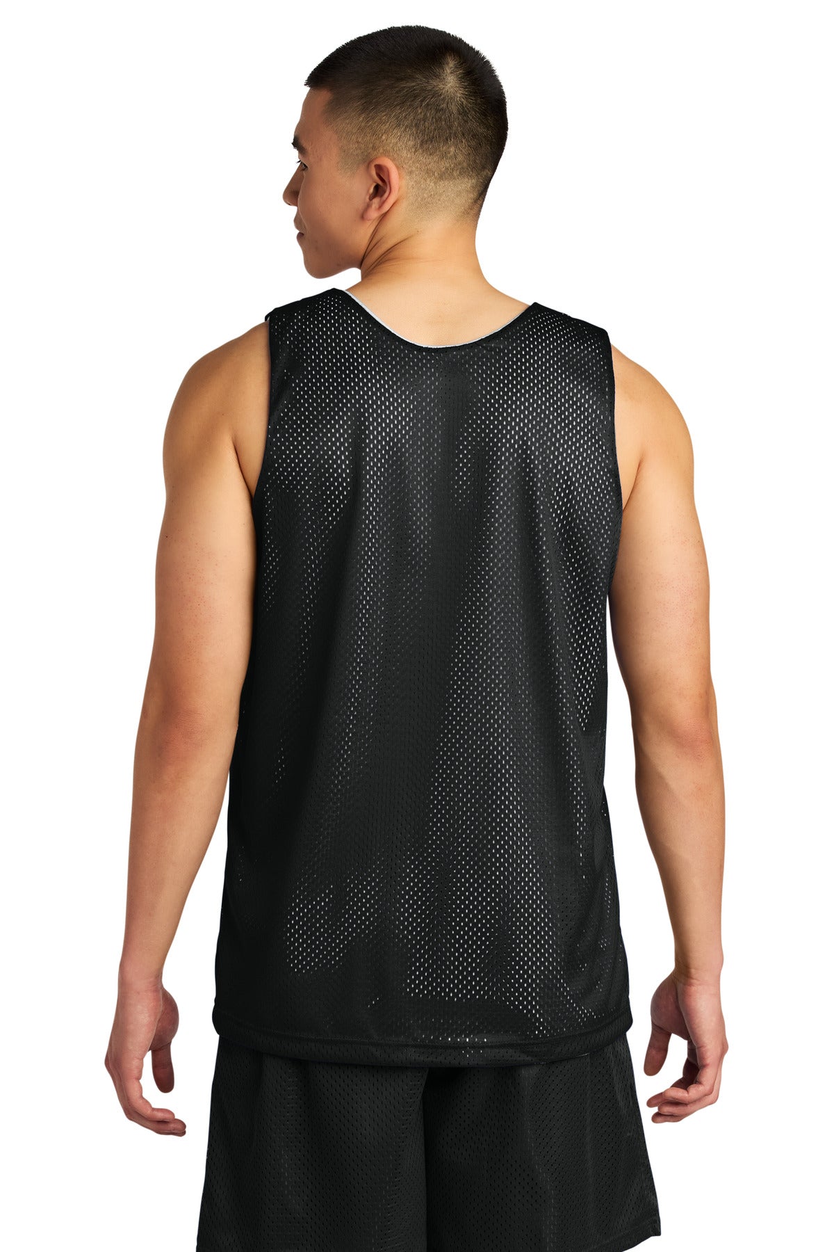 A4 Sprint Reversible Mesh Tank A4NF1270 - Black/ White - back
