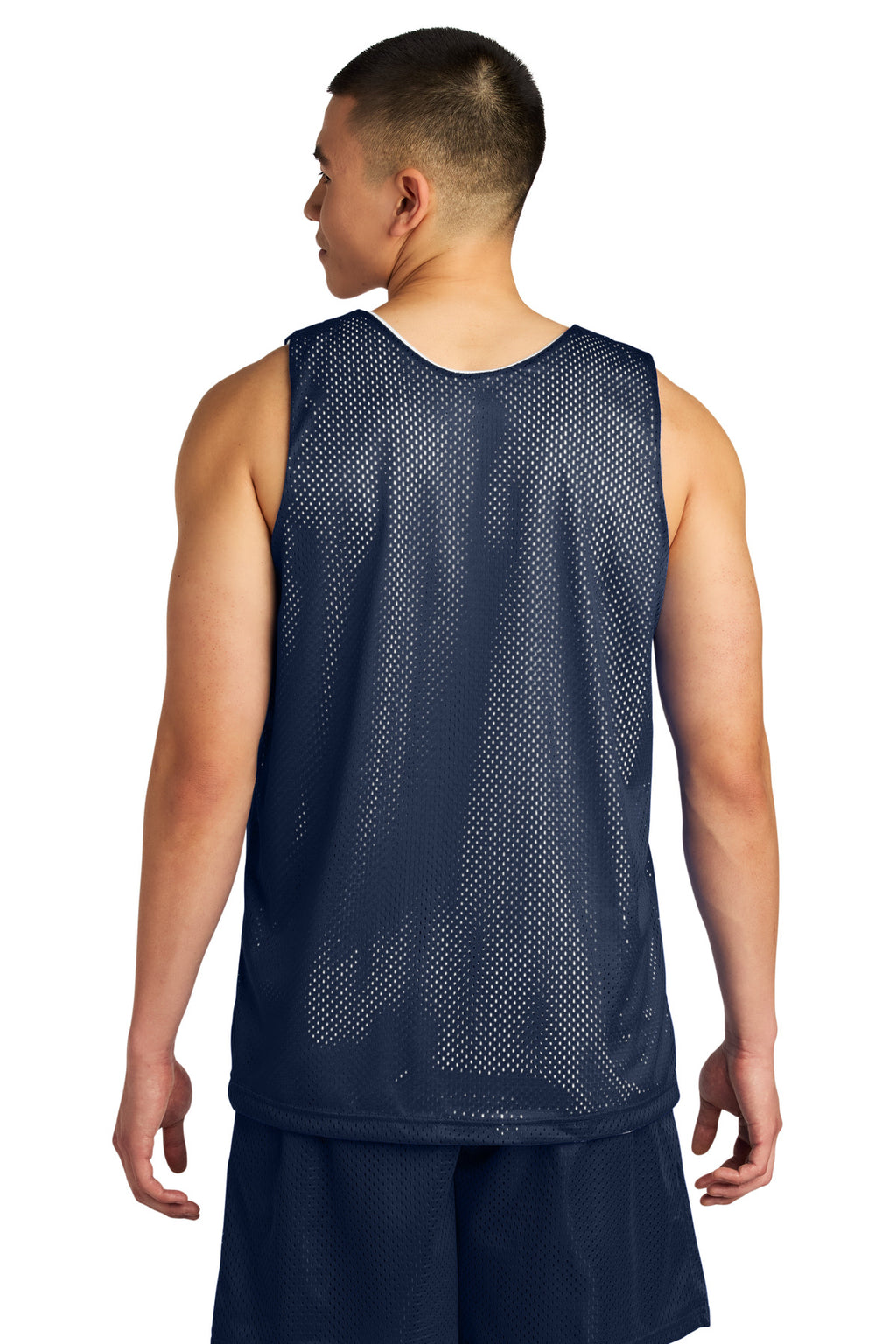 A4 Sprint Reversible Mesh Tank A4NF1270 - Navy/ White - back