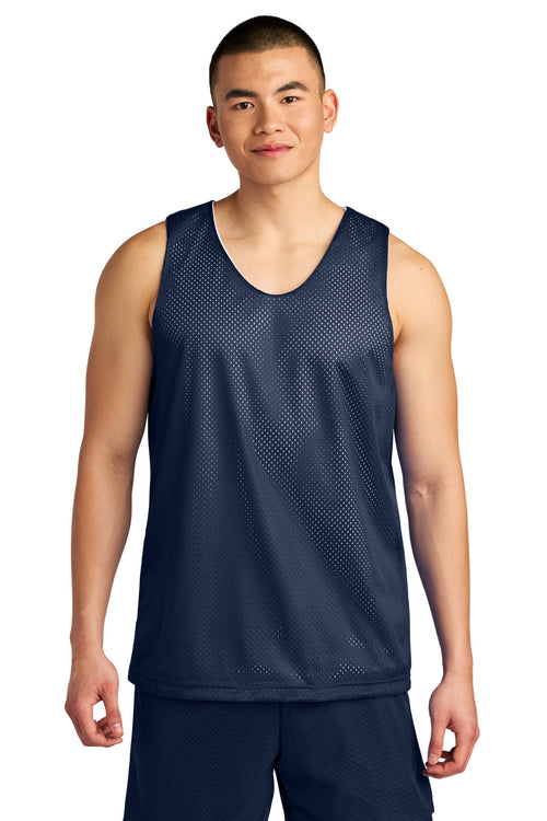 A4 Sprint Reversible Mesh Tank A4NF1270 - Navy/ White - front