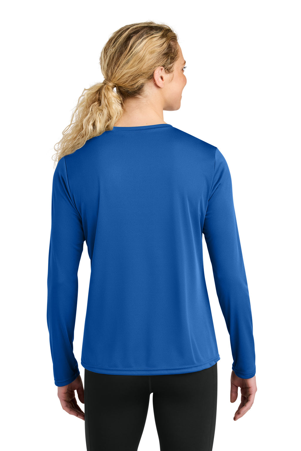 A4 Women's Cooling Performance Long Sleeve Tee A4NW3002 - Royal - back