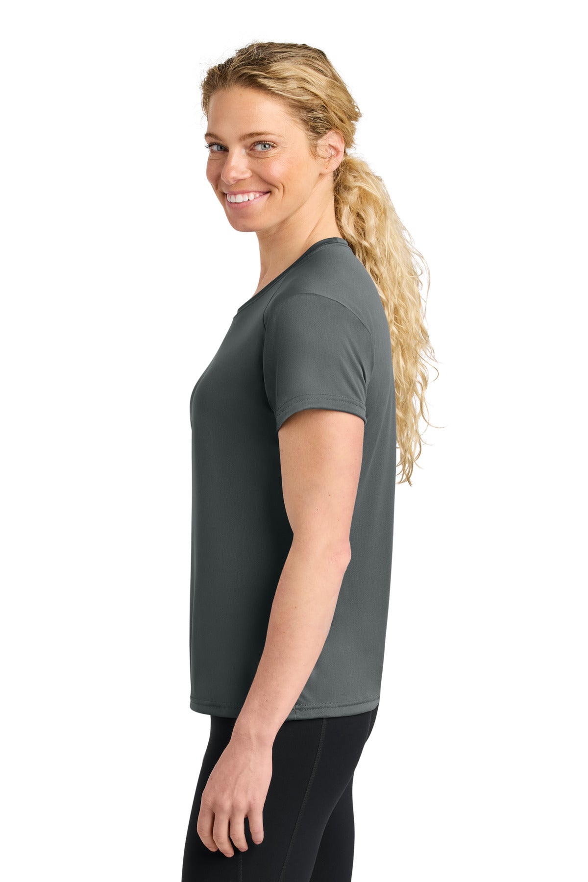 A4 Women's Cooling Performance Short Sleeve Tee A4NW3201 - Graphite - side