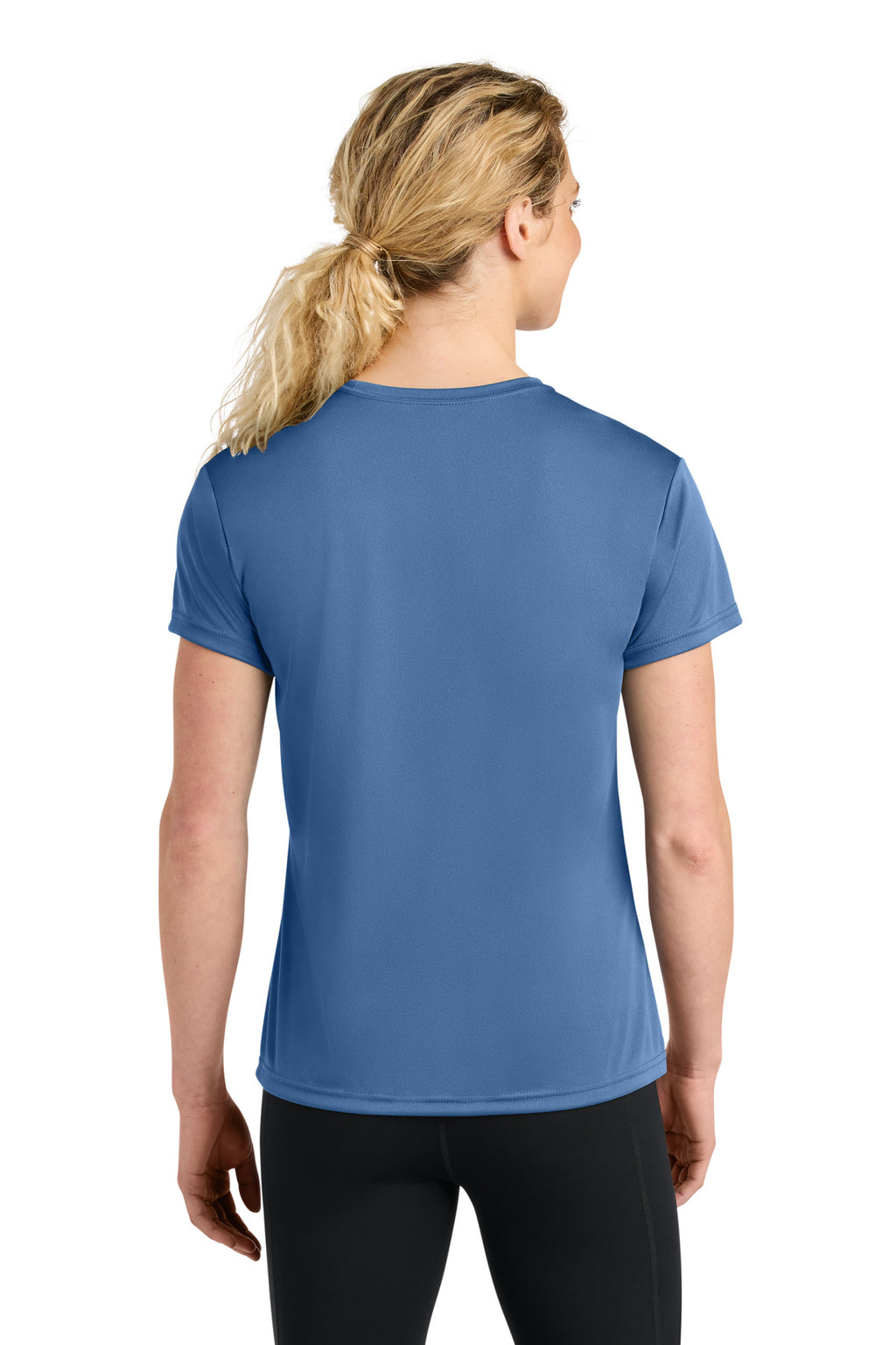 A4 Women's Cooling Performance Short Sleeve Tee A4NW3201 - Light Blue - back
