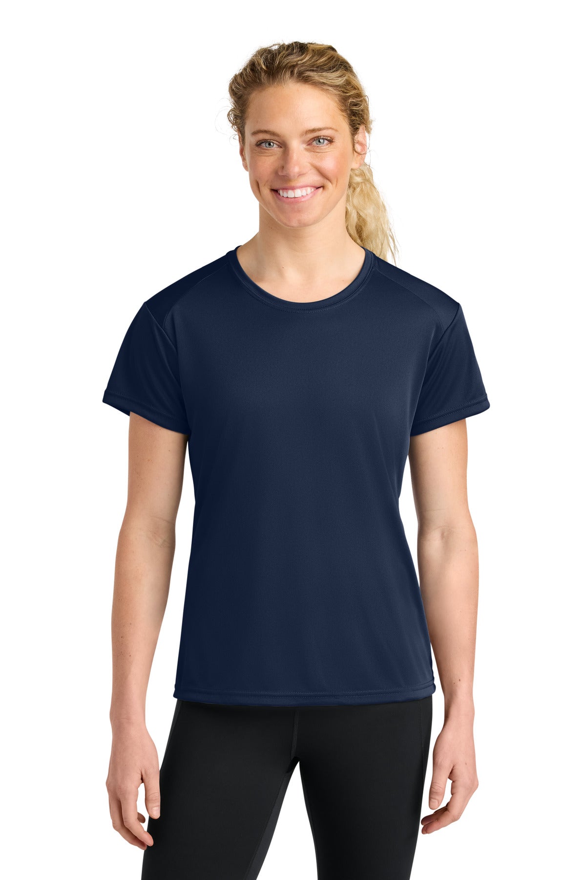 A4 Women's Cooling Performance Short Sleeve Tee A4NW3201 - Navy - front