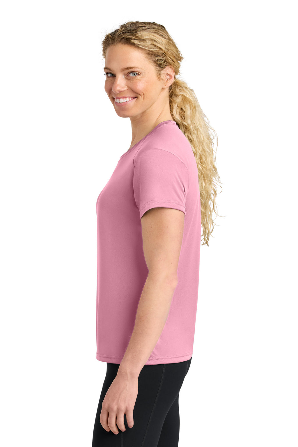 A4 Women's Cooling Performance Short Sleeve Tee A4NW3201 - Pink - side