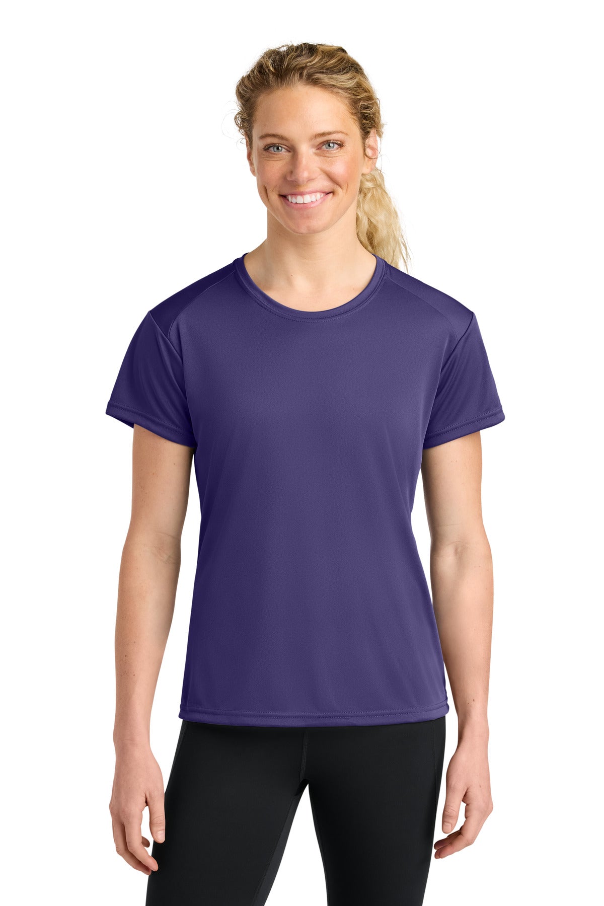 A4 Women's Cooling Performance Short Sleeve Tee A4NW3201 - Purple - front