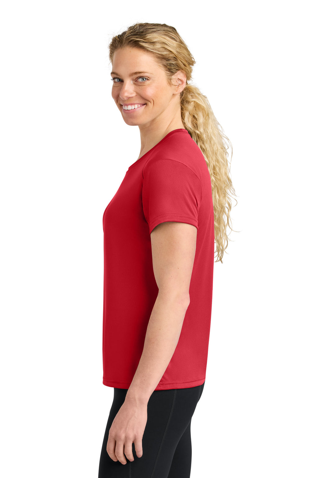 A4 Women's Cooling Performance Short Sleeve Tee A4NW3201 - Scarlet - side