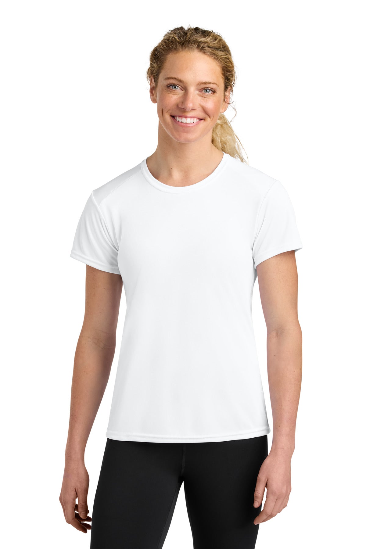 A4 Women's Cooling Performance Short Sleeve Tee A4NW3201 - White - front