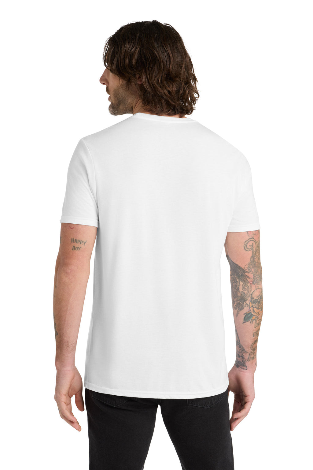 Allmade Unisex Tri-Blend Tee AL2004 - Bright White - back