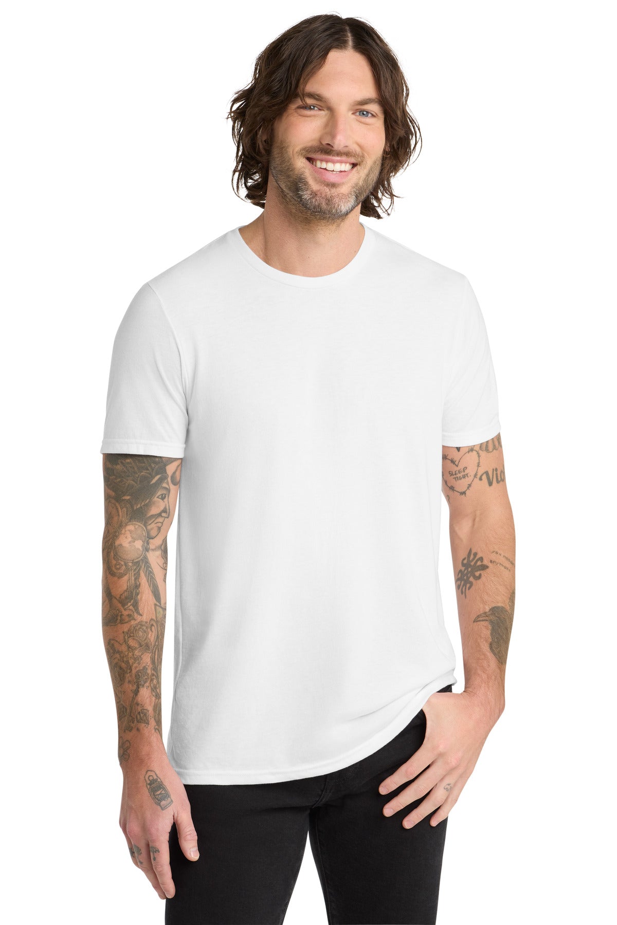 Allmade Unisex Tri-Blend Tee AL2004 - Bright White - front
