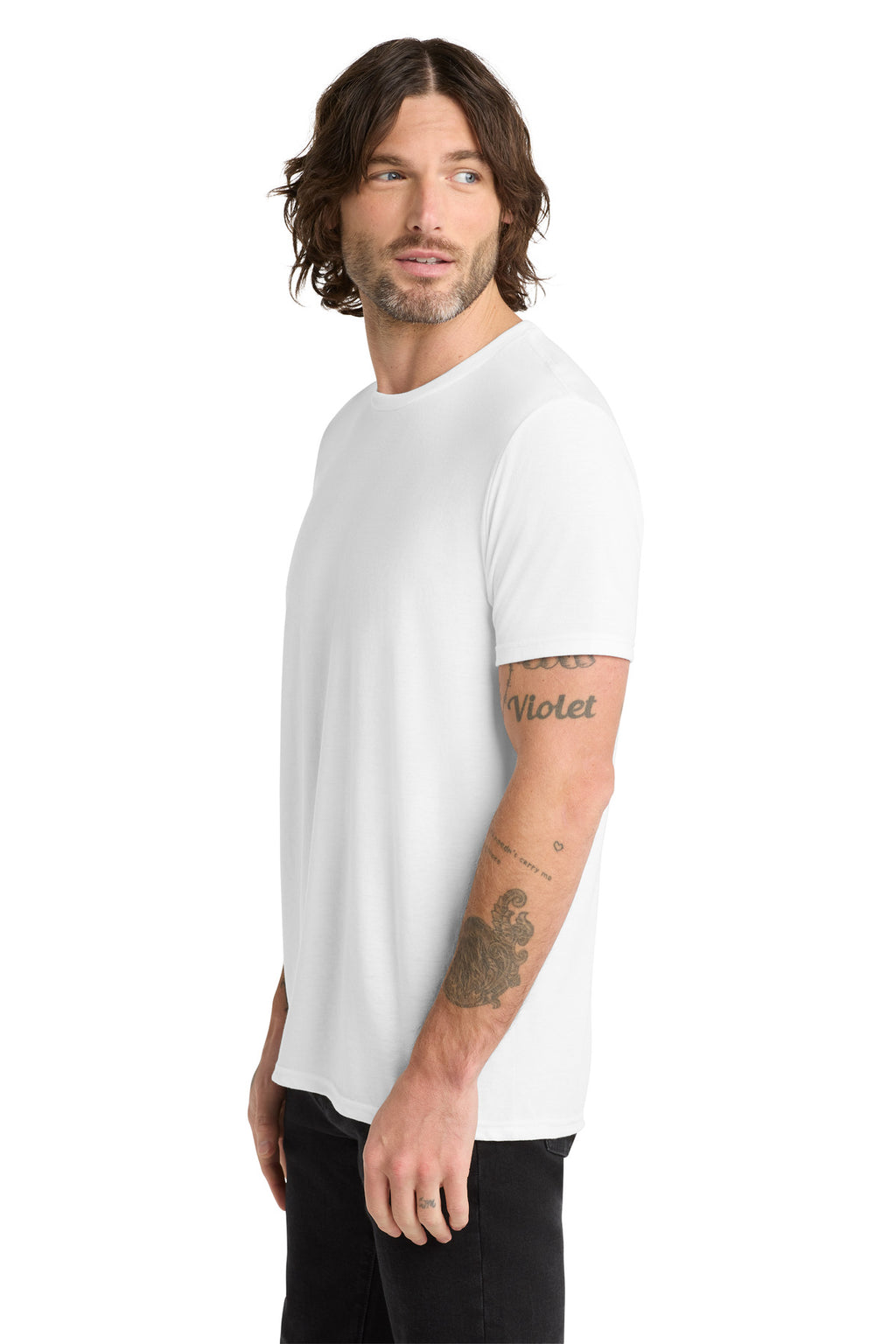 Allmade Unisex Tri-Blend Tee AL2004 - Bright White - side