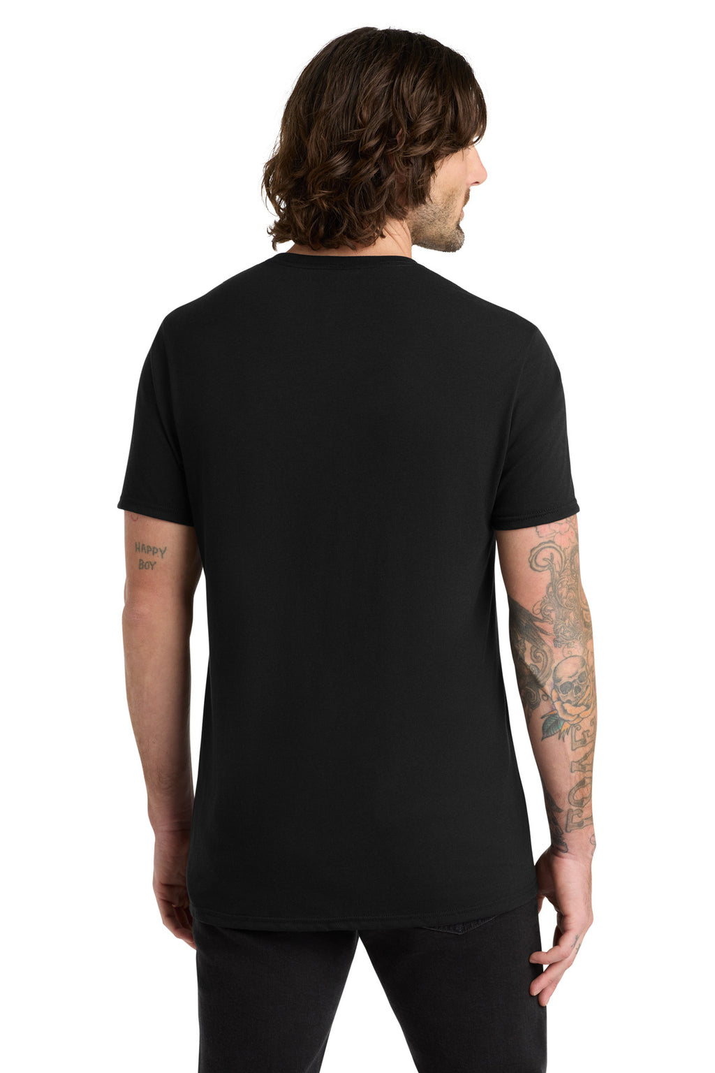 Allmade Unisex Tri-Blend Tee AL2004 - Deep Black - back
