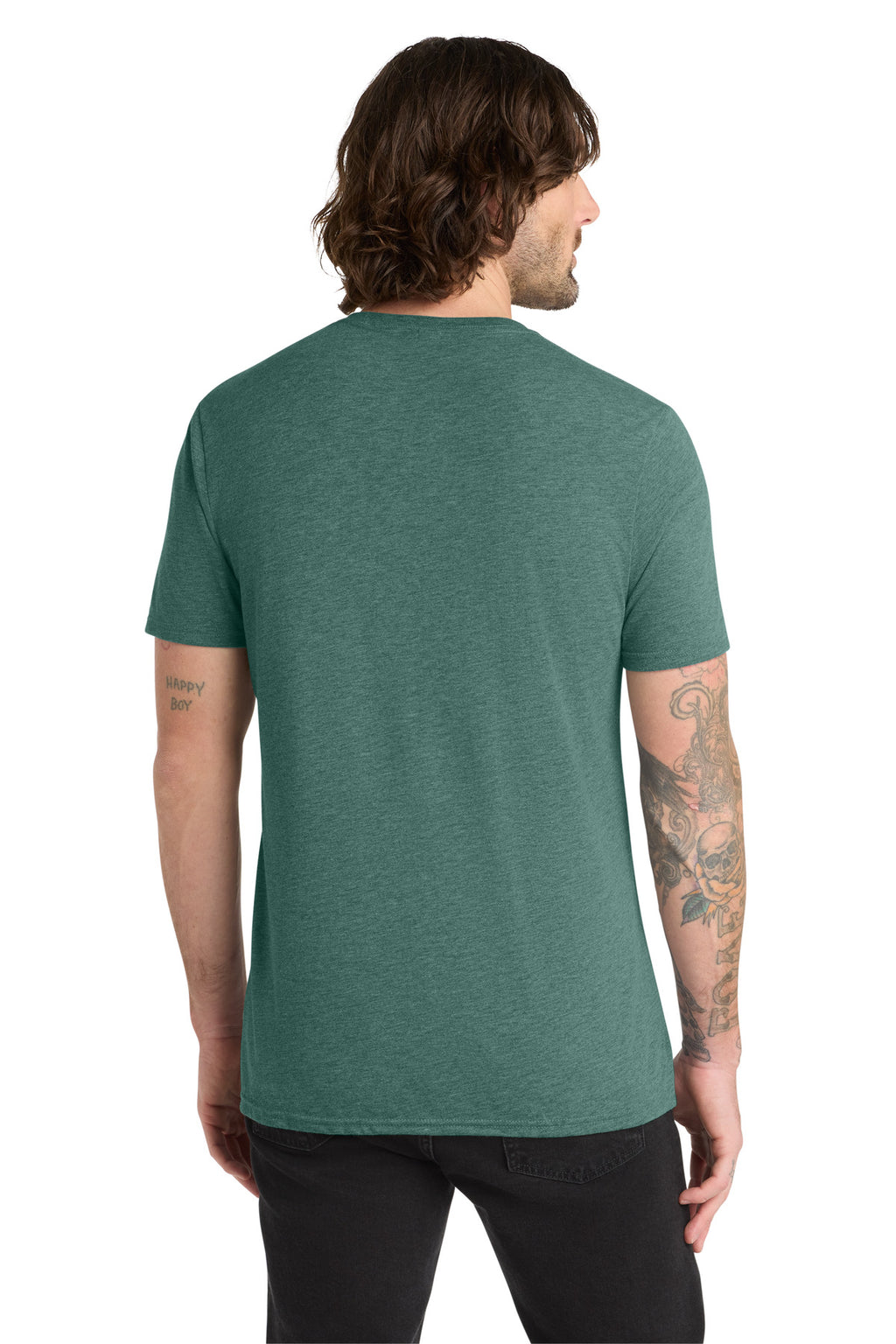 Allmade Unisex Tri-Blend Tee AL2004 - Deep Sea Green - back