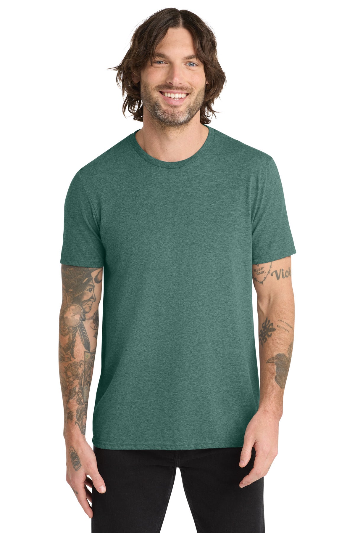 Allmade Unisex Tri-Blend Tee AL2004 - Deep Sea Green - front